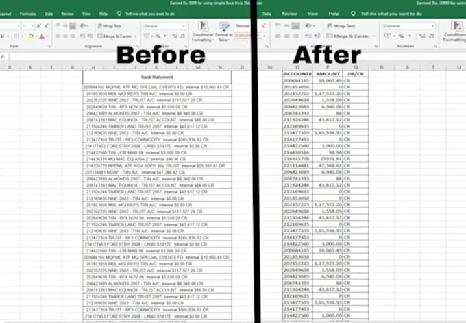 clean, format, merge, entry excel data