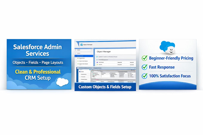 setup salesforce object,fields and page layouts