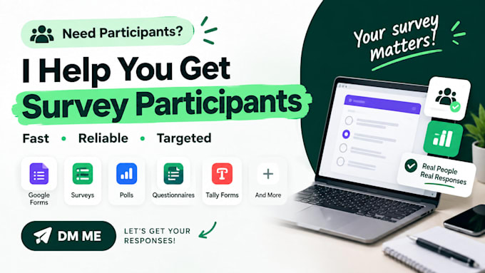 bring real people to fill online survey, google forms and polls