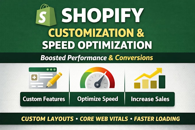 shopify speed optimization and custom theme development
