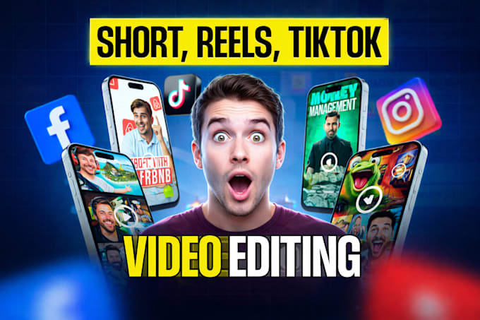be short video editor, tik tok editor, instagram reels, youtube shorts video