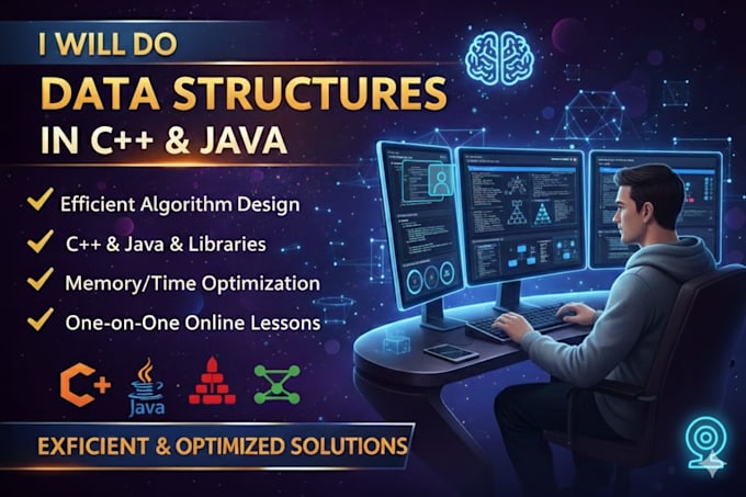 do data structures tasks, cpp and java programming