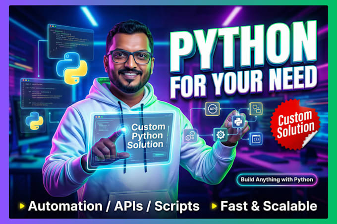 develop python applications or scripts for your needs