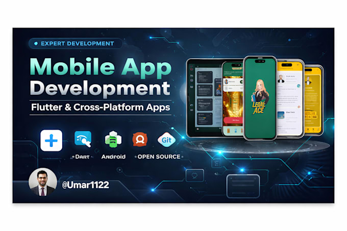 develop a flutter mobile app and responsive web application