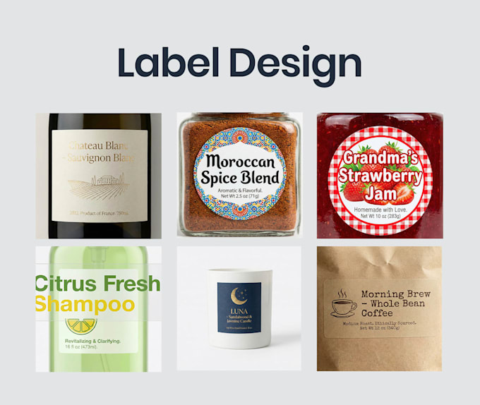 Create custom label and sticker design for your brand by Gideon_tope ...