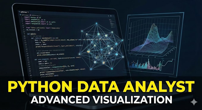 do advanced data analysis and visualization using python, pandas and sql