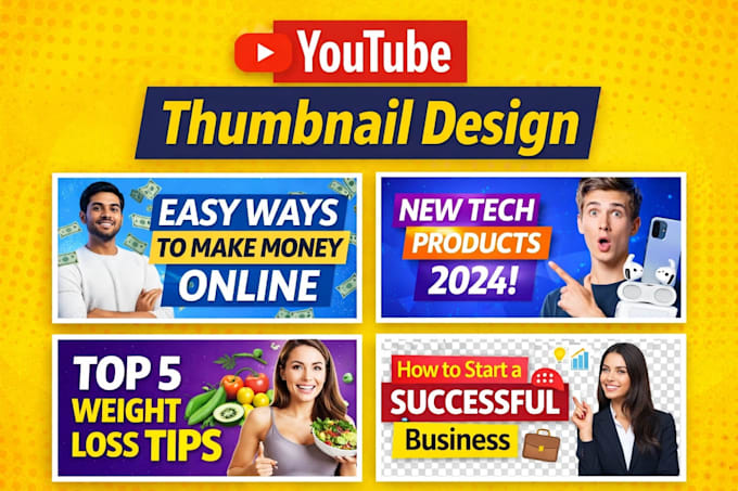 design eye catching youtube thumbnail