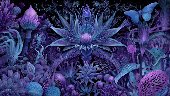 cerate a psychedelic surrealistic art for you