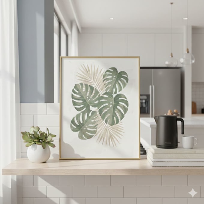 design unique digital paintings for wall prints