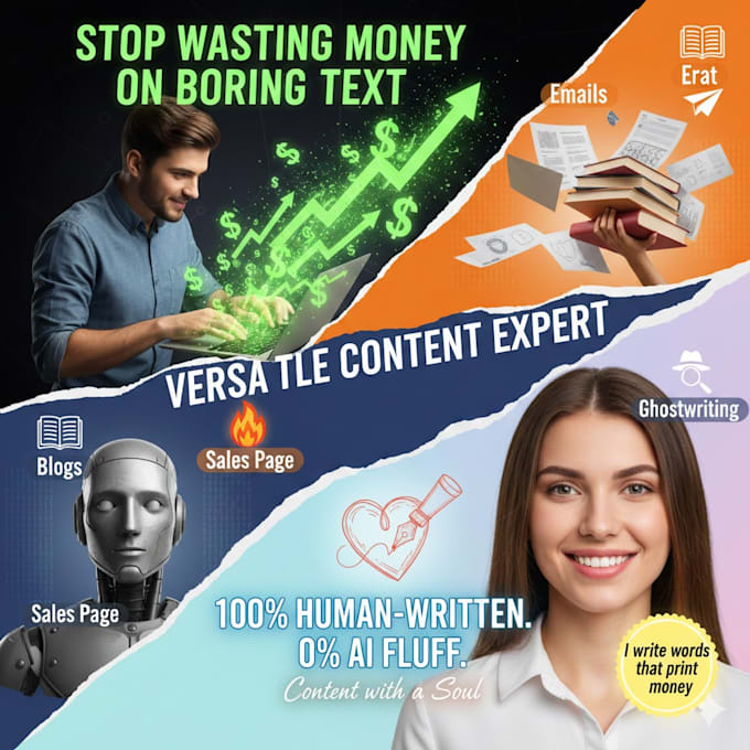 write professional website content