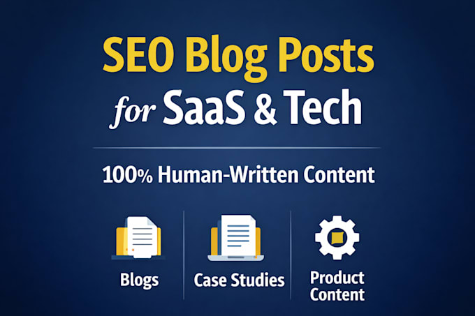 write SEO optimized blogs and articles for tech