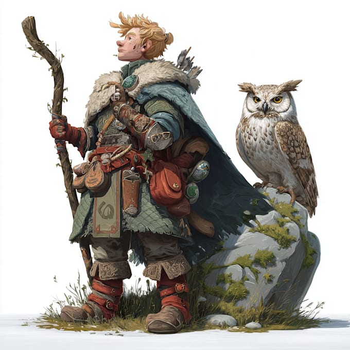 fantasy dnd character illustration