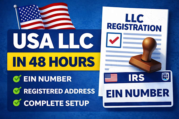 register your USA llc with ein and registered address