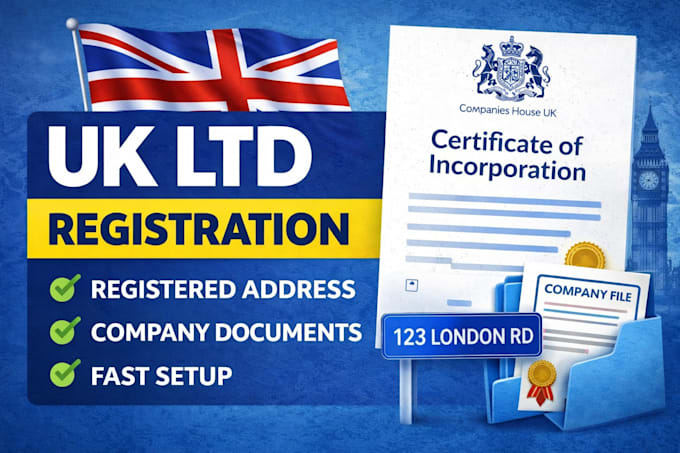 register your UK ltd company with registered address