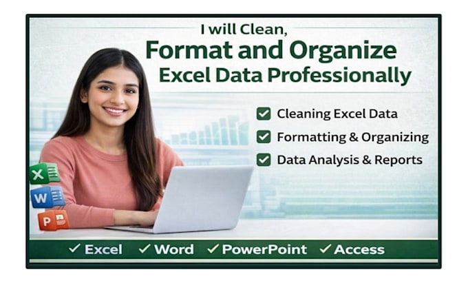 clean, format and organize excel data professionally