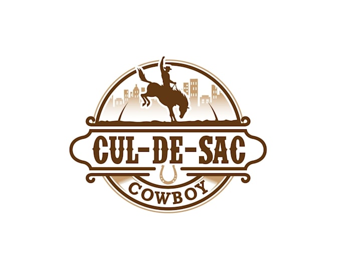 create creative and good looking cowboy logo design