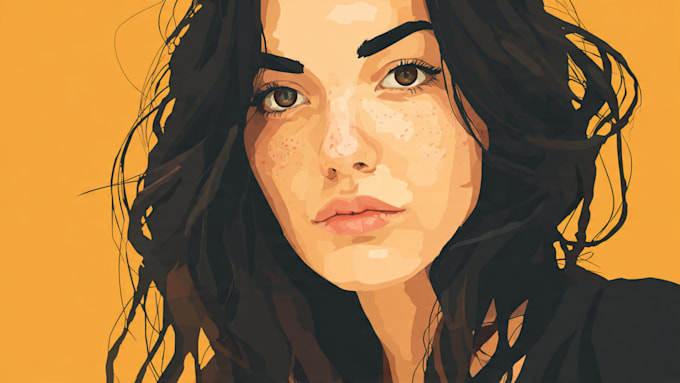 draw your amazing realistic vector portrait