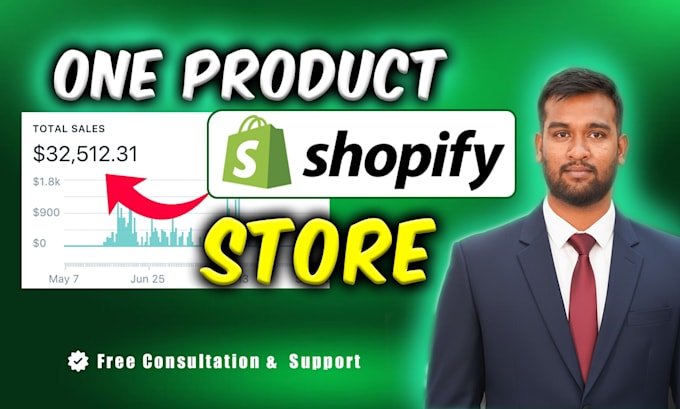 design a professional one product shopify dropshipping store