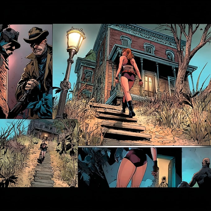 create an awesome comic books based on your script
