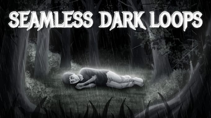 create a seamless hand drawn dark 2d loop or gif