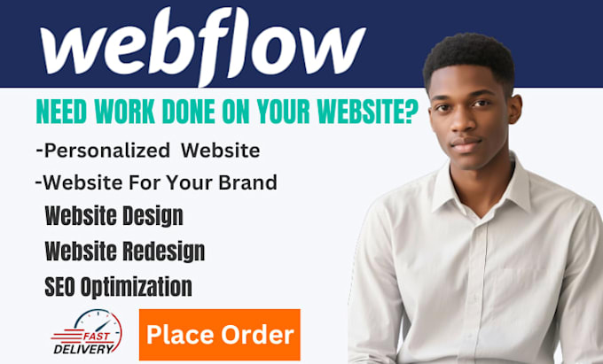 be your webflow expert for webflow website design webflow redesign webflow UI UX