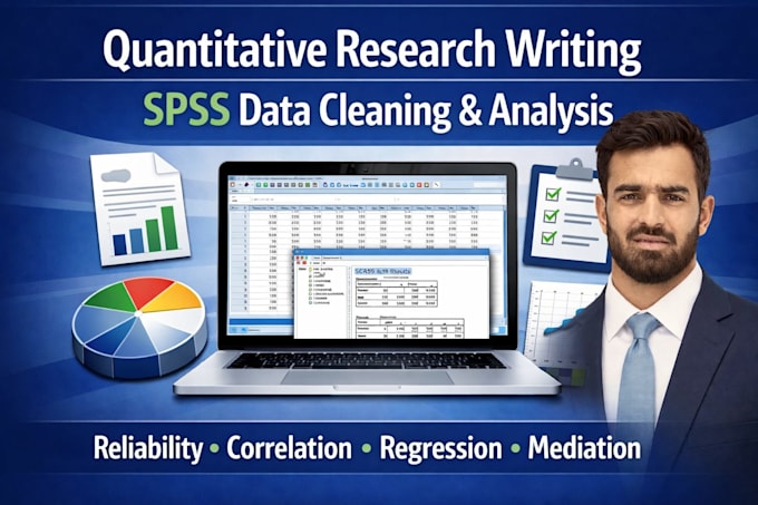 do quantitative research writing, spss, data cleaning and analysis