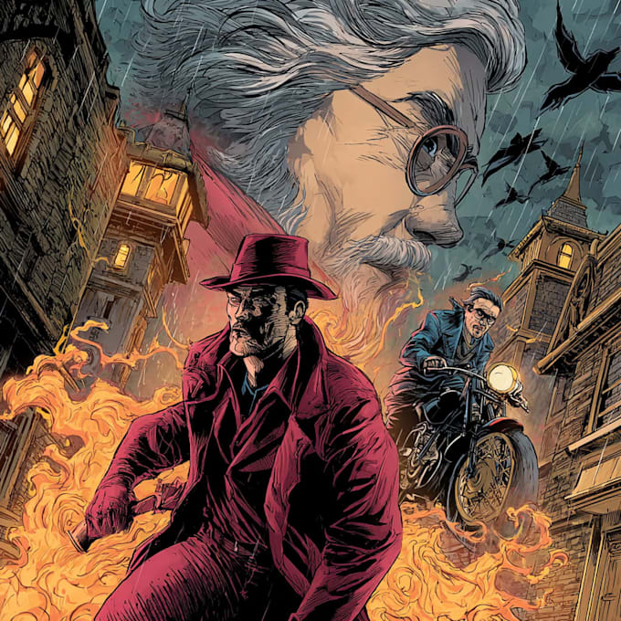 comic book illustration with comic book illustrator