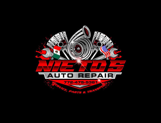 create creative and good looking auto repair logo design