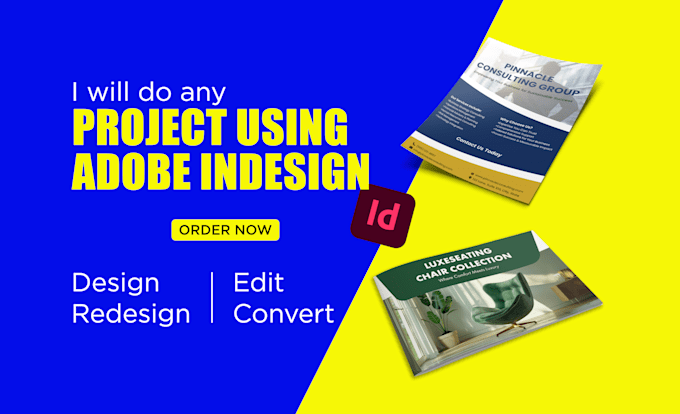 Do any project using adobe indesign by Inayaturrehm565 | Fiverr