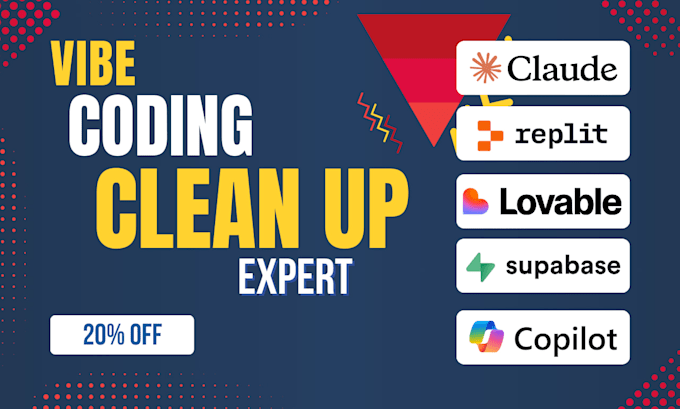 fix vibe code errors, bugs, and cleanup your loveable, replit, base44, bolt apps