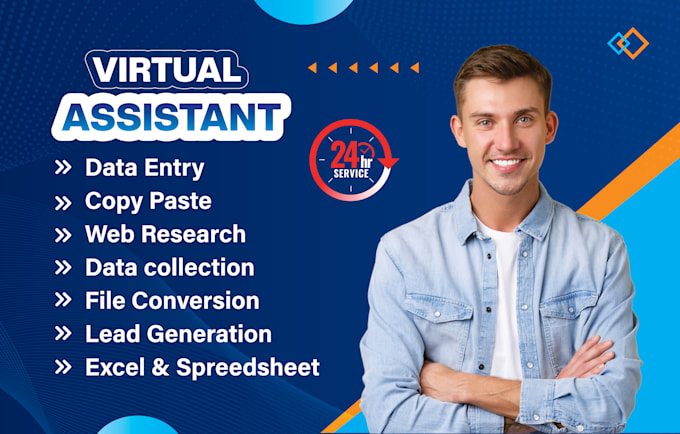 do your virtual assistant for data entry, data collection, we research