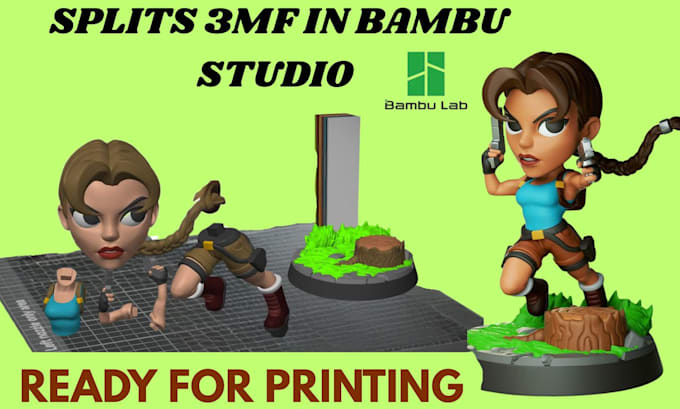 add color, split, slice 3d model convert stl to 3mf ams convert 2d to 3d