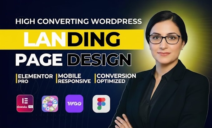 Design a high converting landing page in wordpress using elementor pro ...