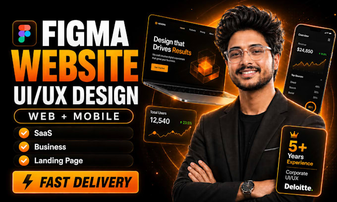 Design modern website ui ux design in figma for business or saas by ...