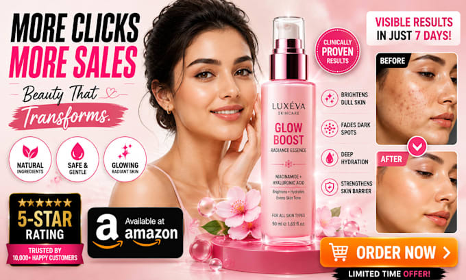 design high converting amazon listing images and a plus content