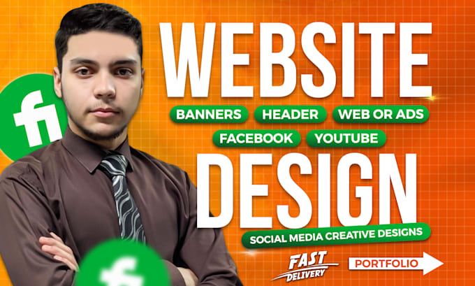 design creative website banners, web sliders, shopify ads