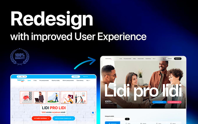redesign your website to improve the UI and UX