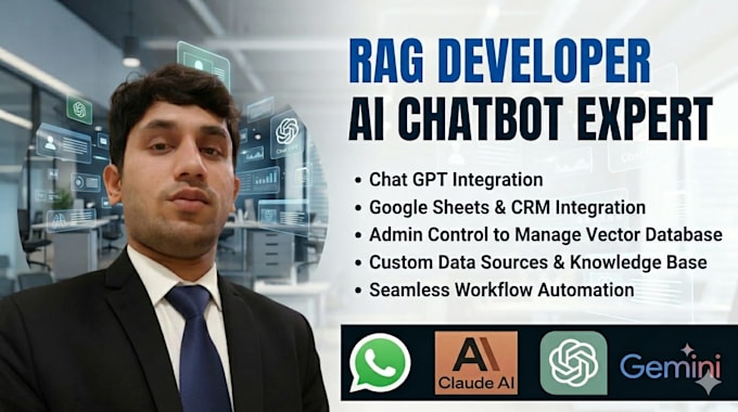 develop a custom rag system and ai chatbot for your private data