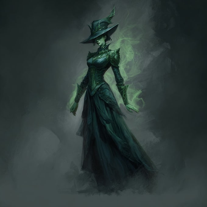 draw horror and dark fantasy illustrations