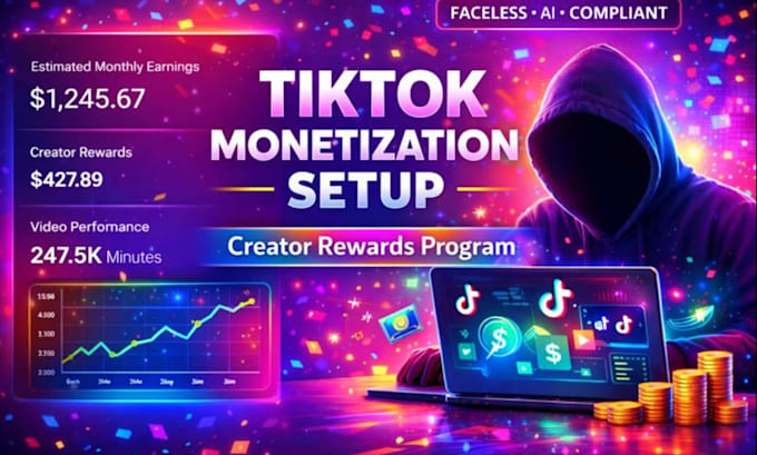 do complete tik tok monetization organically in creator rewards program account