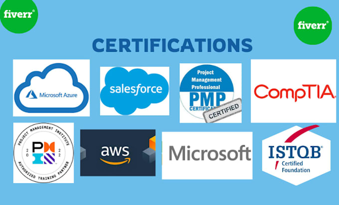 help to get salesforce microsoft azure comptia scrum pmp certifications