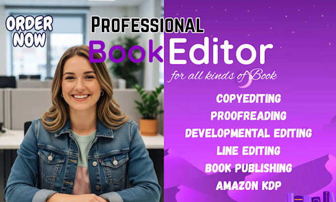 copy and line edit proofread format developmental edit your book for amazon KDP