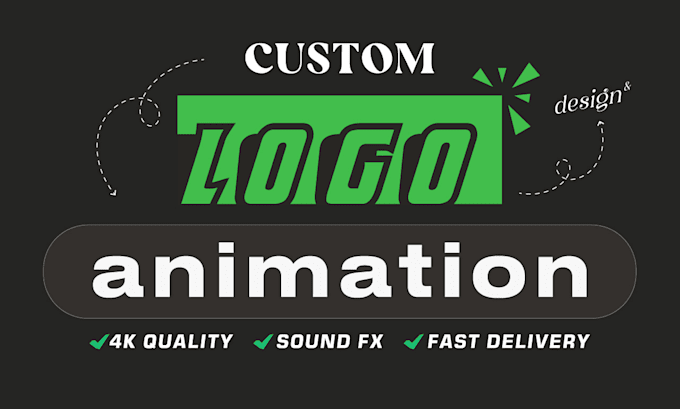 create unique 4k custom 2d or 3d logo animation intro in 24h