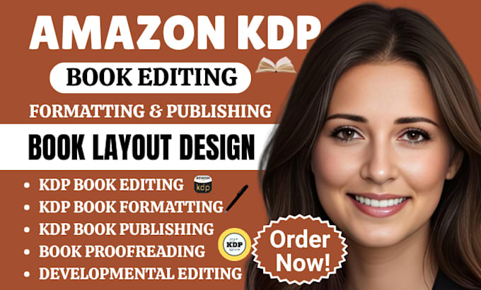 do amazon KDP book editing kindle paperback formatting KDP book layout design