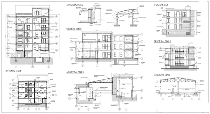 draw architectural and structural shop drawings
