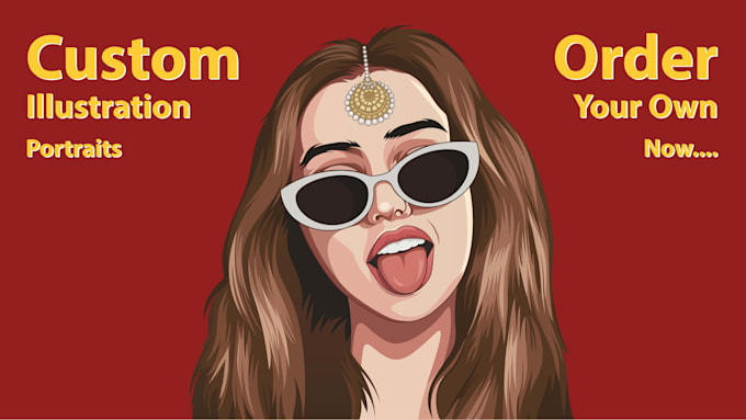 custom digital portrait illustrations