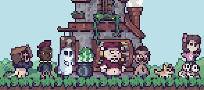 draw and animate your pixel art game character