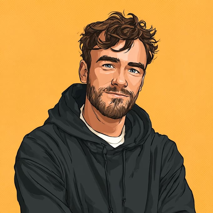 draw amazing vector cartoon portrait
