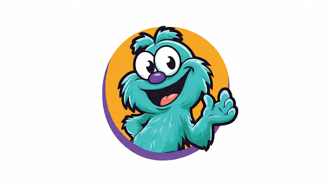 draw a cartoon logo, mascot, character