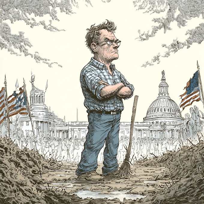 create political and editorial cartoon